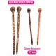 SPILLONE X CAPELLI TIPO LEGNO 2 PZ.