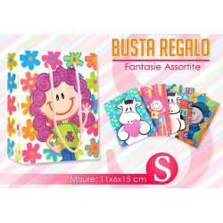 BUSTA REGALO BAMBOLA & MUCCA MIS.   S